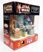 Star Wars Episode 1 - PEZ dispenser - Jar Jar Binks in a Mos Espa scene