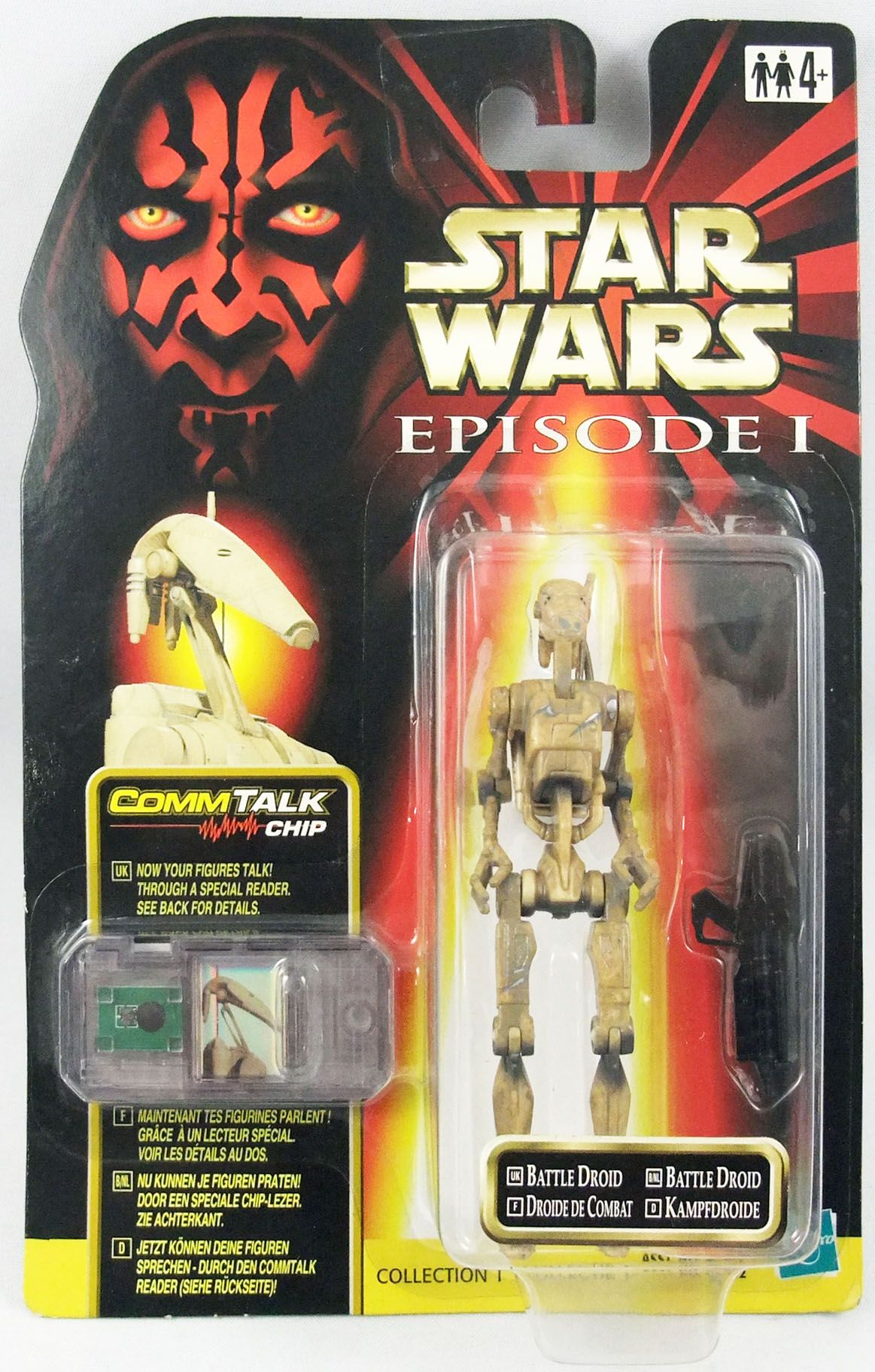 Battle Droid Saber Damage Action Figure for sale online Hasbro Star Wars Episode 1 