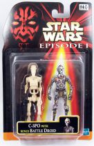 Star Wars Episode 1 (The Phantom Menace) - Hasbro - C-3PO & Bonus Battle Droid