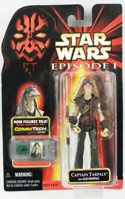 STAR WARS EPISODE 1 TPM CAPTAIN TARPALS with ELECTROPOLE 