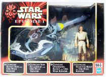 Star Wars Episode 1 (The Phantom Menace) - Hasbro - Gungan Scout Sub & Obi-Wan Kenobi