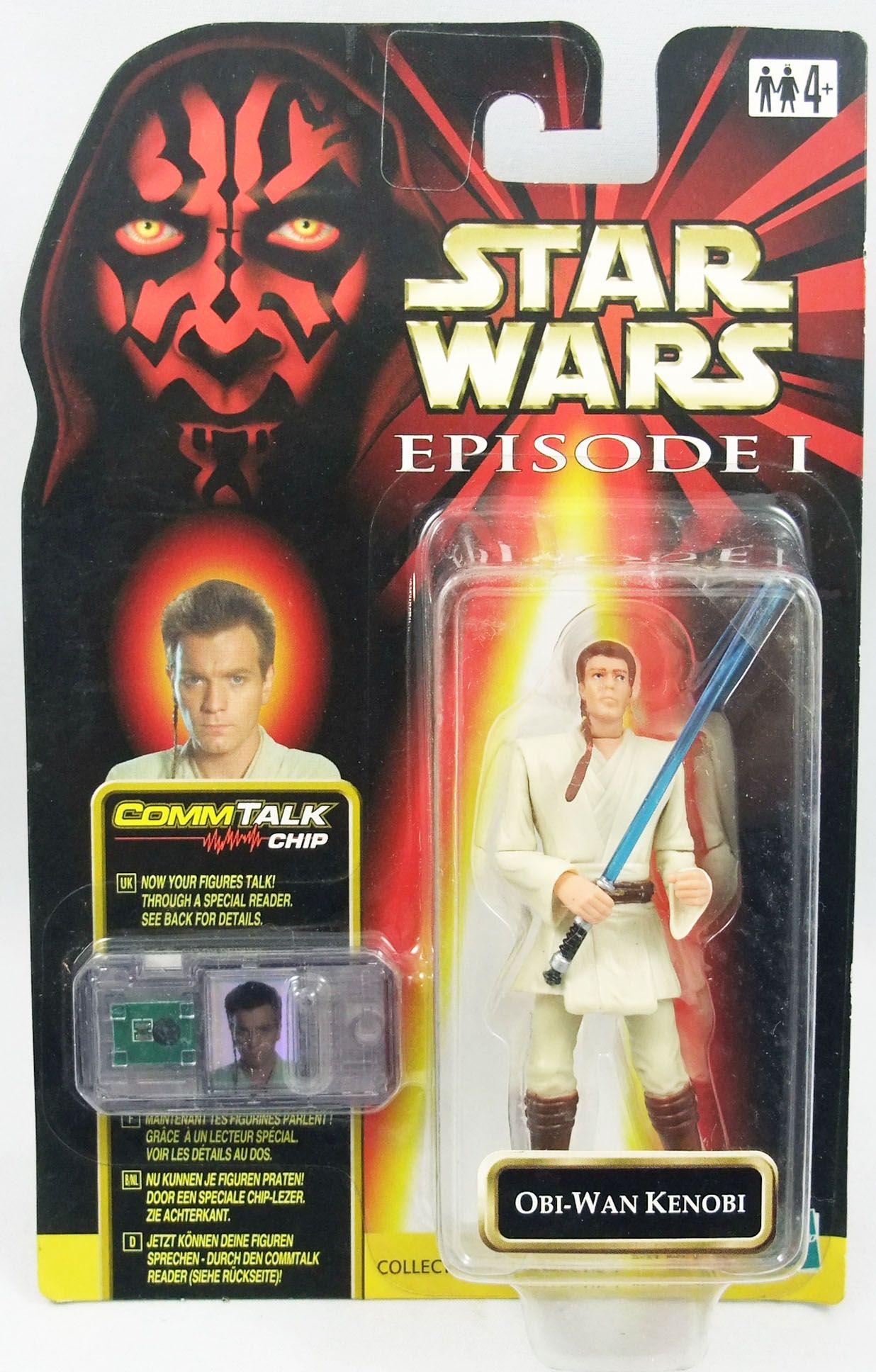 Episode 1 Hasbro Star Wars Obi-Wan Kenobi Jedi Duel Action Figure for sale online 