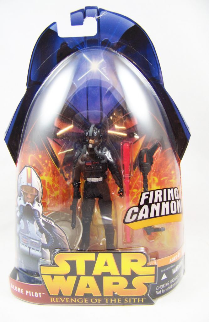 Star Wars 2005 Clone Pilot TROOPER Darth Vader hasbro action figure 3.75" toys 