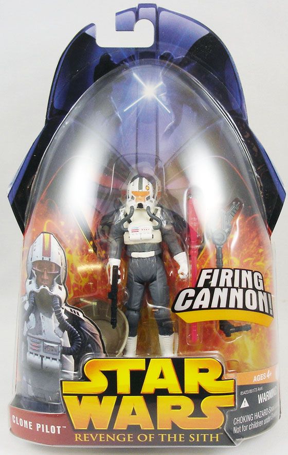 3.75" Star Wars 2005 Clone Pilot Trooper Revenge of the Sith Figure Toy 