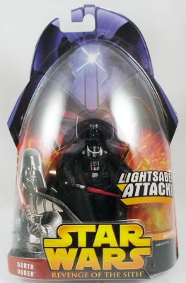 Hasbro Star Wars ROTS Lightsaber Attack TAC Coin Album Darth Vader Figure 