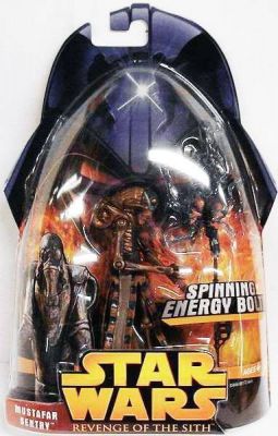 Hasbro Star Wars Revenge of the Sith Mustafar Sentry Spinning Energy Bolt Action Figure for sale online 