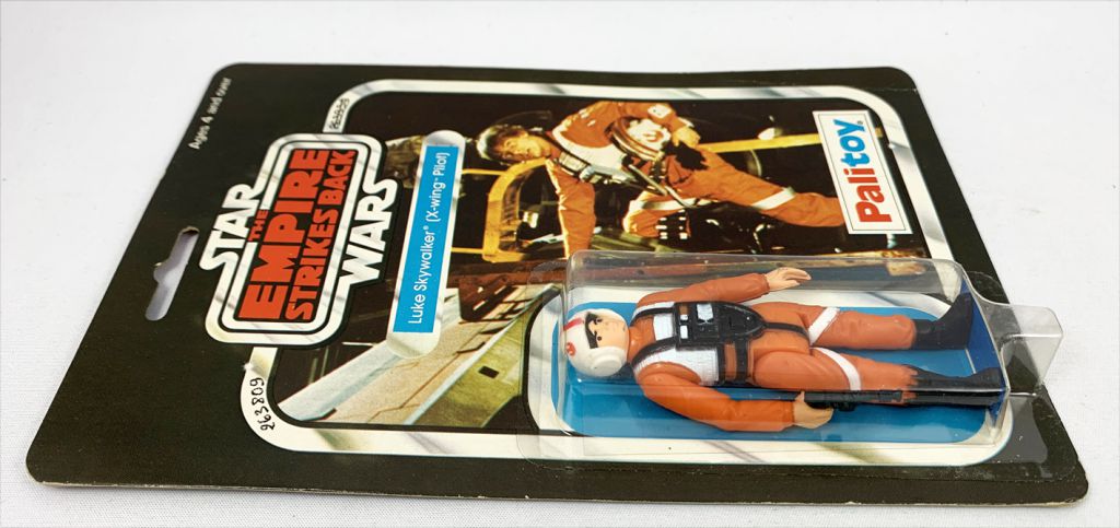 Vintage Star Wars Luke X-Wing Pilot With Card Raised Bar China VGC