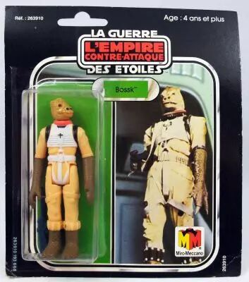 Star Wars L\'Empire Contre-attaque 1981 - Meccano - Bossk - carte carr�e 18-back Pilot Run