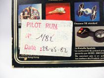 Star Wars L\'Empire Contre-Attaque 1981 - Meccano - Bossk - square card 18-back Pilot Run