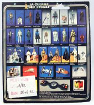 Star Wars L\'Empire Contre-attaque 1981 - Meccano - Leia (Tenue Hoth) - carte carrée 18-back Pilot Run