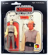 Star Wars L\'Empire Contre-Attaque 1981 - Meccano - Lobot - square card 18-back Pilot Run