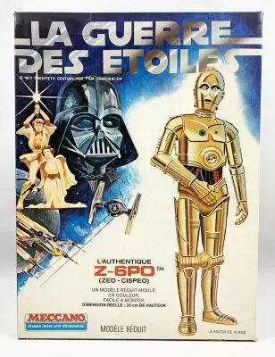 Star Wars La Guerre des Etoiles - L\'authentique Z-6PO (Zed-Cispeo) - Mod�le Reduit - Meccano 1978 (occasion boite)