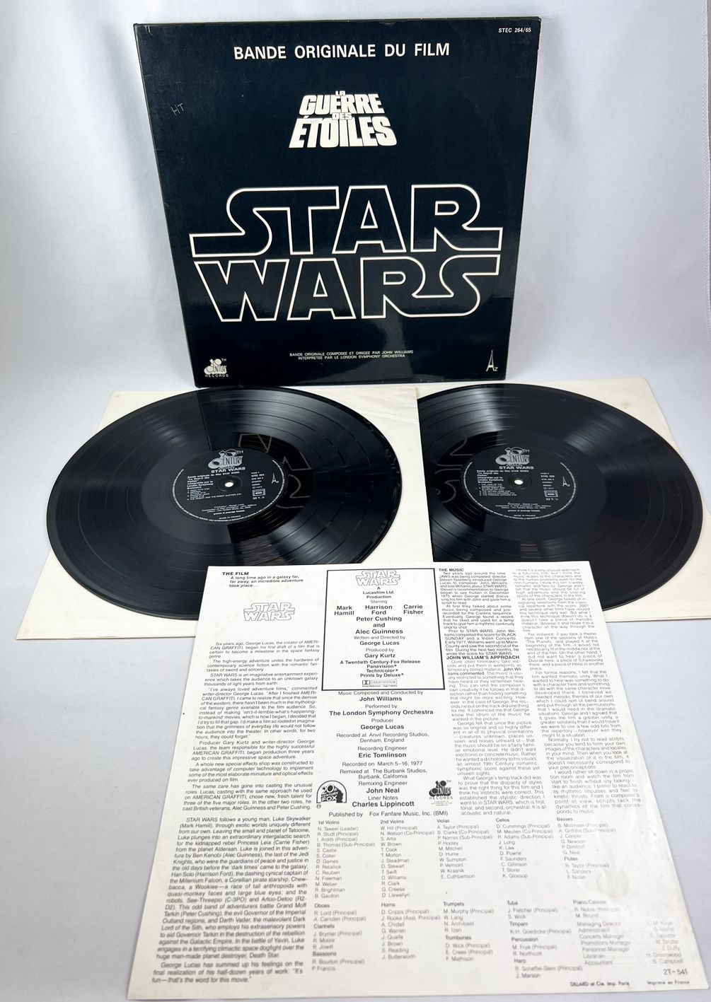 Star Wars La Guerre des Etoiles - Record LP (Original Soundtrack) - Disc AZ  (1977)