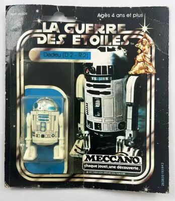 Star Wars La Guerre des Etoiles 1979 - Meccano - Dedeu (R2-D2) square card 20-A cardback