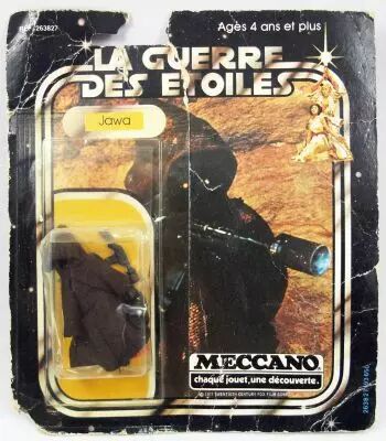 MECCANO Jawa フィギュア LA GUERRE DES ETOILES Star Wars La Guerre des Etoiles 1979 - Meccano - Jawa square card