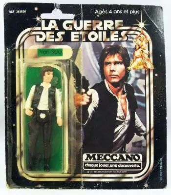 Star Wars La Guerre des Etoiles 1979 - Meccano - Yan Solo (Han Solo) - carte carr�e 20-A cardback