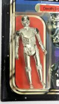 Star Wars La Guerre des Etoiles 1981 - Meccano - Death Star Droid square card 20-C cardback