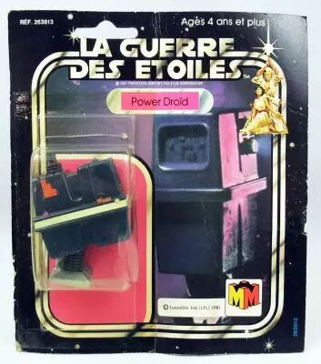 Star Wars La Guerre des Etoiles 1981 - Meccano - Power Droid - carte carr�e