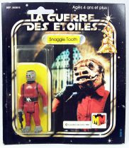 Star Wars La Guerre des Etoiles 1981 - Meccano - Snaggle Tooth (Snaggletooth) square card 20back C