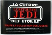 Star Wars Le Retour du Jedi - Miro-Meccano Kenner - Mini-Catalogue 1985