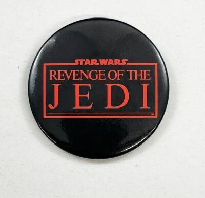 Star Wars Revenge of the Jedi 1983 - Button - Logo