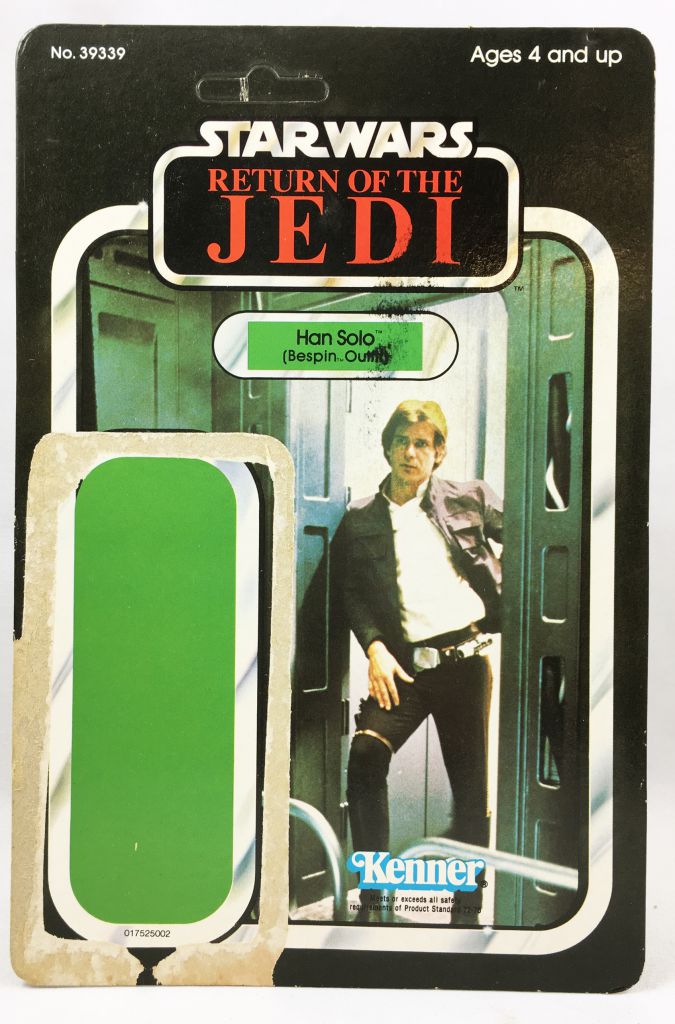 Star Wars ROTJ 1983 - Kenner 65back - Han Solo (Bespin Outfit) (Card Back)