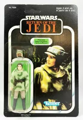 Star Wars ROTJ 1983 - Kenner Canada 77back - Princess Leia Organa (in Combat Poncho)