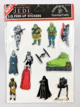 Star Wars ROTJ 1983 - Planche Autocollants 3-D (Drawing Board Greeting Cards Inc)