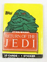 Star Wars ROTJ 1983 - Topps Trading (1st Series) Cards Wax Pack (Jabba The Hutt)