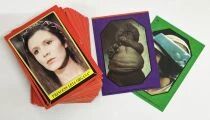 Star Wars ROTJ 1983 - Topps Trading Cards (Series 1 \ Red\ ) Set of 40 Cartes + 2 Stickers