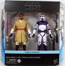 Star Wars The Black Series 6\  - Mace Windu & 187th Legion Clone Trooper - Clones of the Republic