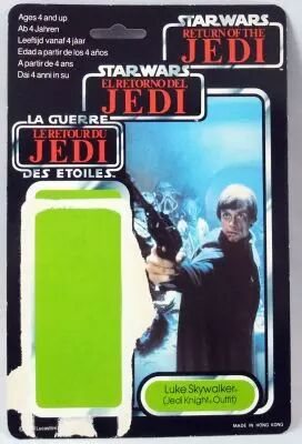 Star Wars Trilogo 1983/1985 - Kenner - Luke Skywalker (Jedi Knight Outfit) (Card Back)