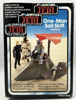 Star Wars Trilogo ROTJ 1984 - Kenner - Mini Rigs : One-Man Sail Skiff (Mint Sealed Box)