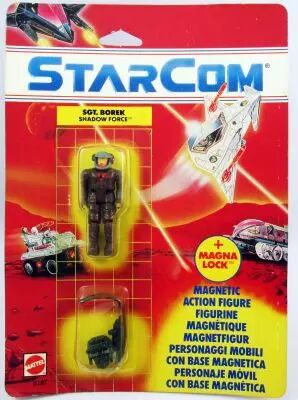 STARCOM 2 Figurines Sgt. Borek 1986 + LT. VASOR COLECO + Col slim EUR