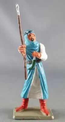 Starlux - Arabes Guerriers - Bras tendu fusil en main bleu & blanc (r�f AR7)