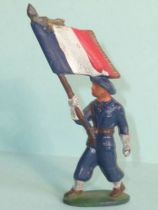 Starlux - Chasseurs Alpins - Type 1 - Flag Holder (réf 38)