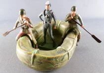 Starlux - Commando - Serie Luxe Speciale - Life-Boat & 2 Paddling Soldiers + Scuba Diver (ref 5352)