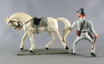 Starlux - Confederates - Regular Series - Mounted Crop Looking Left White Horse (ref CSXX)