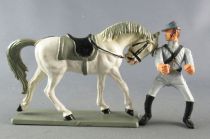 Starlux - Confederates - Regular Series - Mounted Looking Right White Horse (ref CSXX) 3