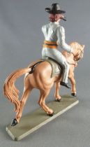 Starlux - Confederates - Regular Series - Mounted Officer telescope brown horse (ref CS1)