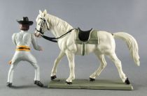 Starlux - Confederates - Regular Series - Mounted Officer Telescope White Horse head up (ref CS1)