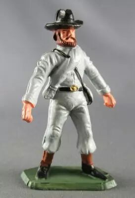 Starlux - Confederates - Series regular - Footed Infantry Walking Green Base (ref S2)