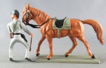 Starlux - Confederates - Series regular - Mounted Crop brown horse (ref CS7)