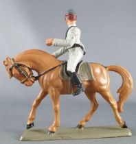 Starlux - Confederates - Series regular - Mounted Trooper looking right brown horse (ref CSXX)