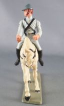 Starlux - Confederates - Series regular - Mounted Trooper looking right white horse (ref CSXX)
