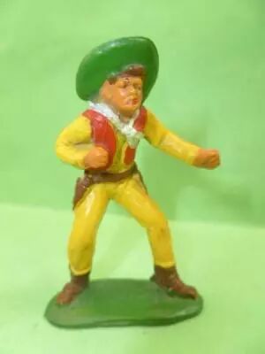 Starlux - Cow-Boys - S�rie 53 - Pi�ton Boxeur (jaune) (r�f 131)