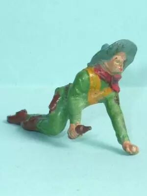 Starlux - Cow-Boys - S�rie 53 - Pi�ton Rampant r�volver (vert) (r�f 127)