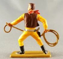 Starlux - Cow-Boys - S&eacute;rie 64 Luxe Sp&eacute;ciale - Pi&eacute;ton Lasso (Jaune) (r&eacute;f 5126)