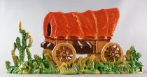 Starlux - Cow-Boys - Série 72 - Accessoire Décor - Chariot du Far-West Silhouetté (réf AD4)
