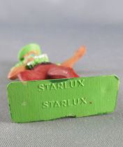 Starlux - Cow-Boys - Série 77 ordinaire - Piéton Révolver devant (vert & bordeaux) (réf 131)